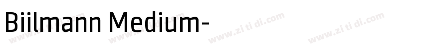 Biilmann Medium字体转换
